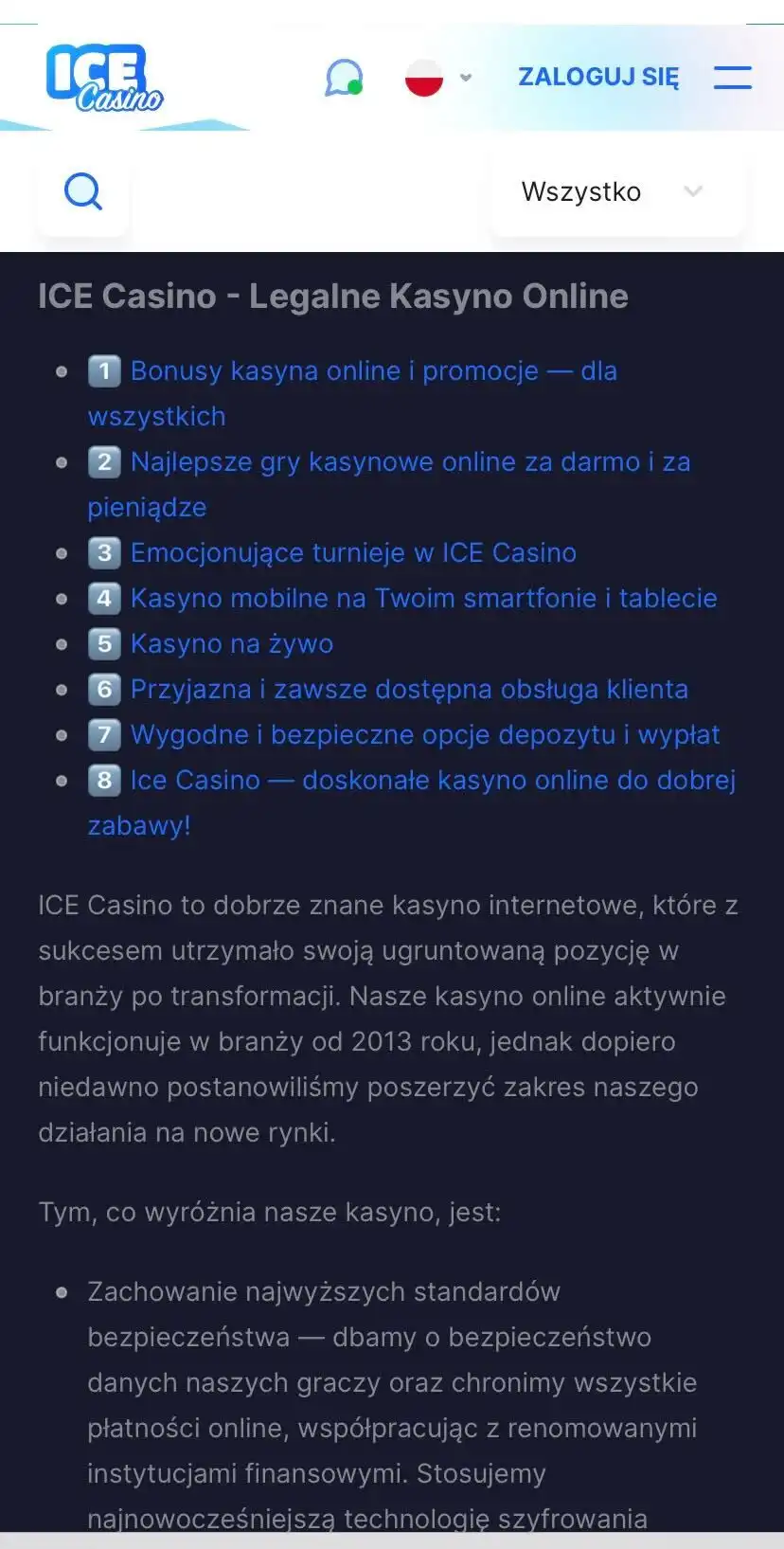 Ice Casino Mobile Review