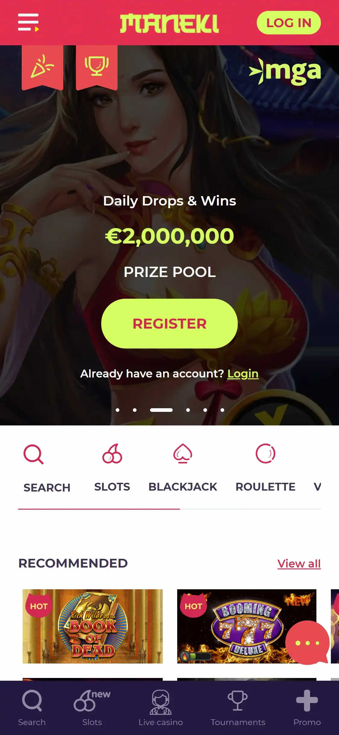Maneki Casino Mobile Review
