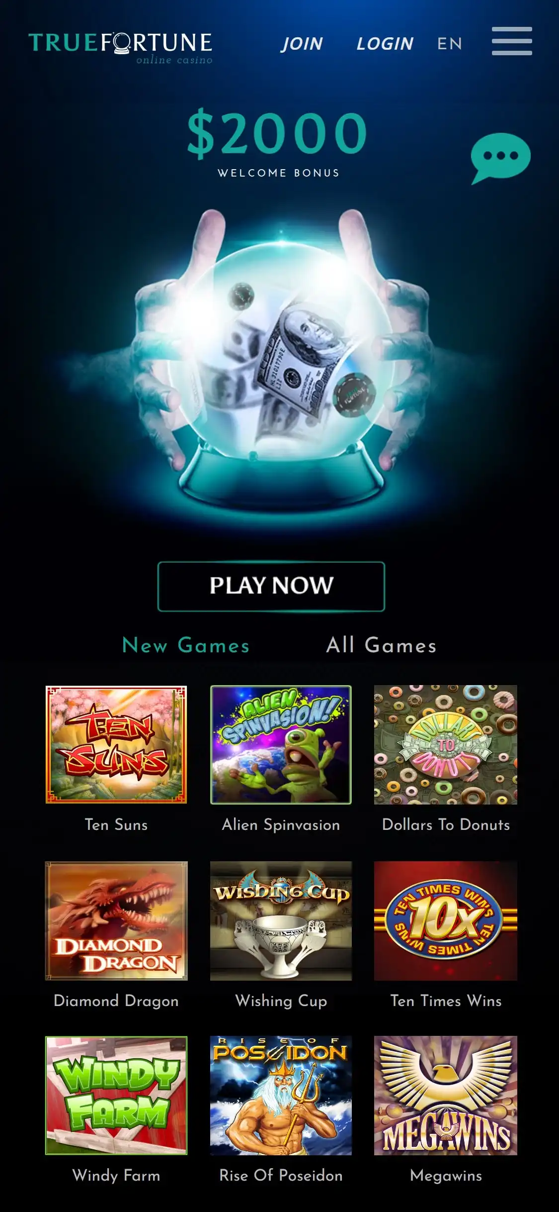 True Fortune Casino Mobile Review