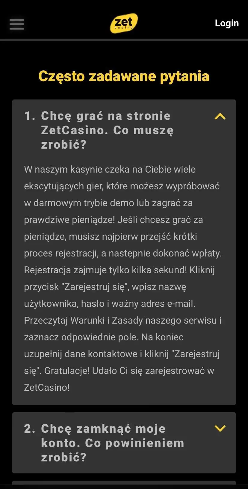 Zet Casino Mobile Review